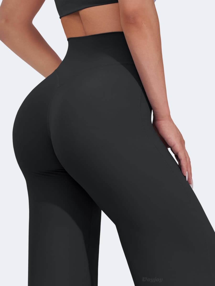 VOYJOY Straight Leggings Bottoms Womens Wide Leg 29"/ 31.5"/33"/35" Pants thumbnail 3
