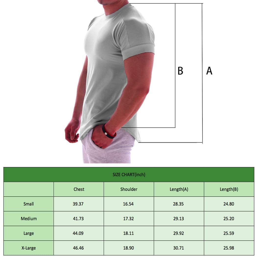 Magiftbox Mens Muscle Cotton Lightweight Workout Short Sleeve T-Shirts Gym Sweat Tee T24, Sky-blue, Large thumbnail 5