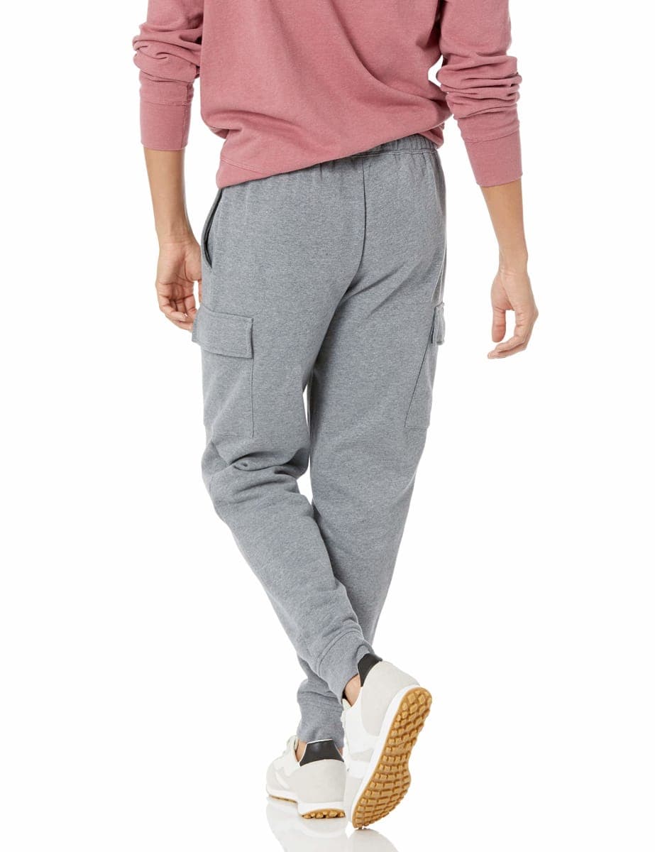 Amazon Essentials Men's Cargo Fleece Jogger Sweatpant, Light Grey Heather, X-Large thumbnail 2