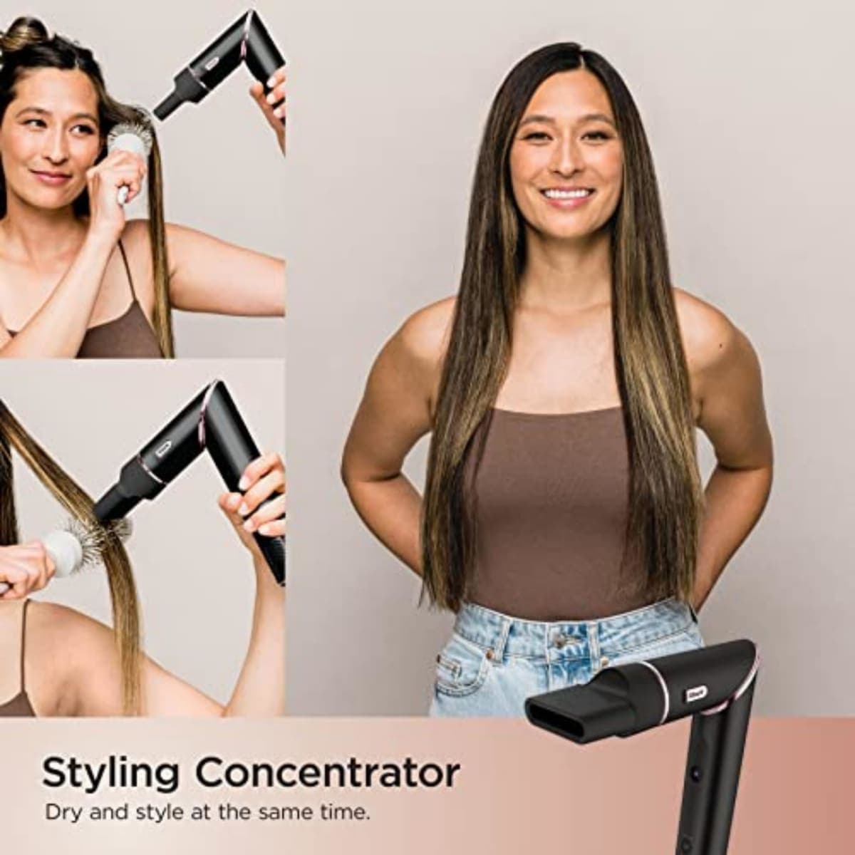 Shark Hair Dryer | FlexStyle Hair Styling System | Portable & Powerful Blow Dryer Brush | Hair Curler & Volumizer | 6 Styling Tools Included | Best for All Hair Types | Black | HD440BK thumbnail 4