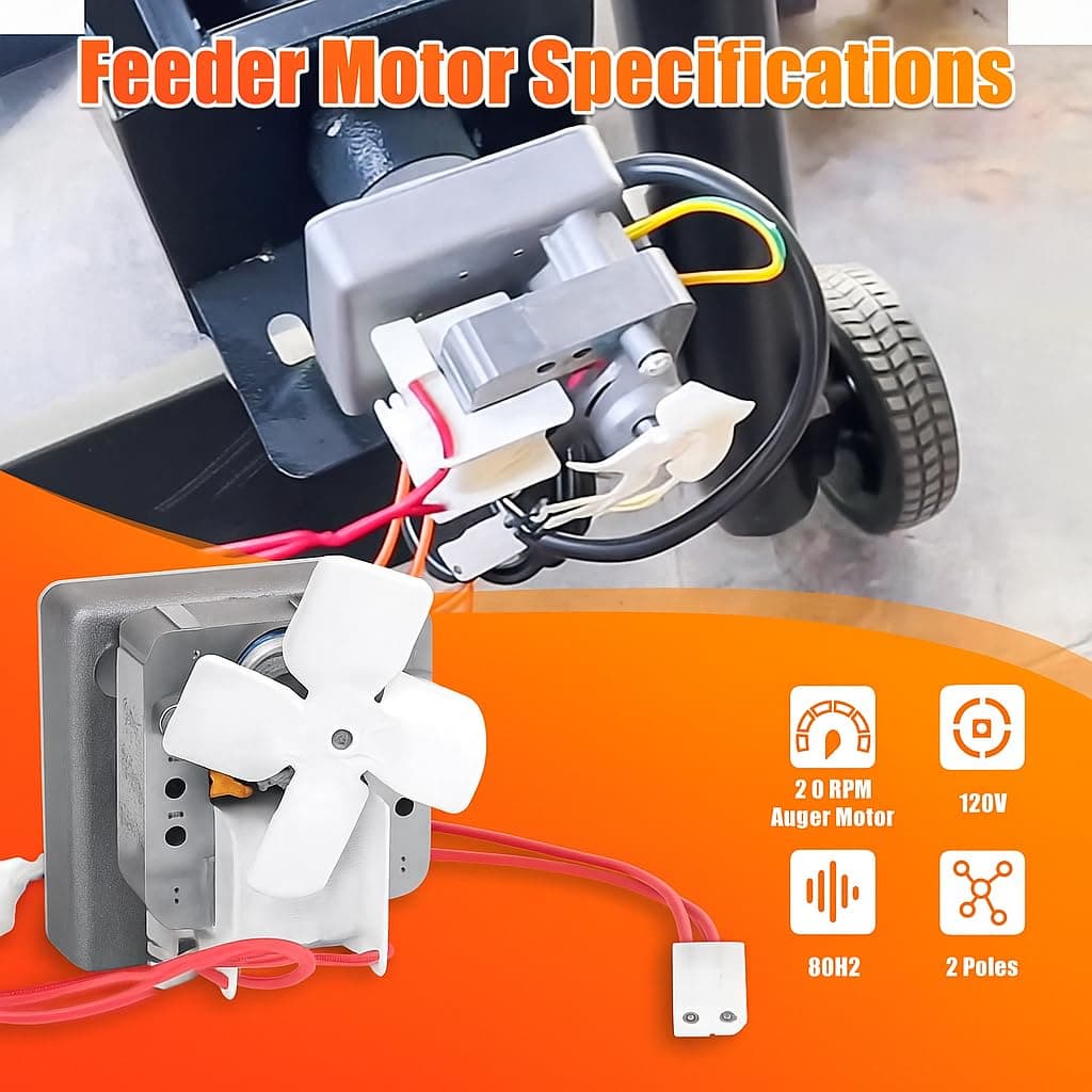 2.0 RPM Auger Motor Replacement Parts for Traeger Pit Boss Camp Chef thumbnail 4