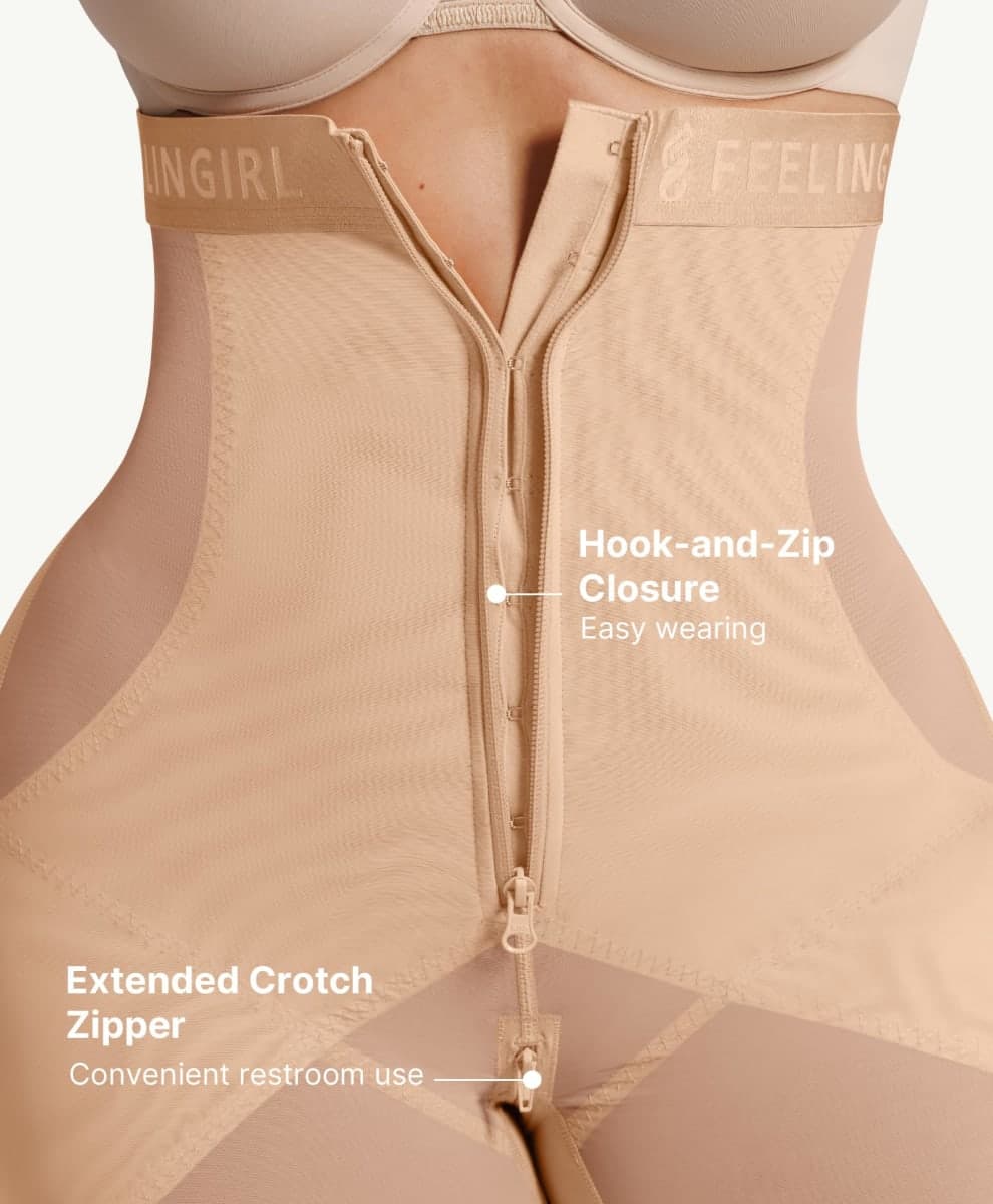 FeelinGirl Butt Lifting Shorts Tummy Control Shapewear for Women, Khaki, Large thumbnail 5