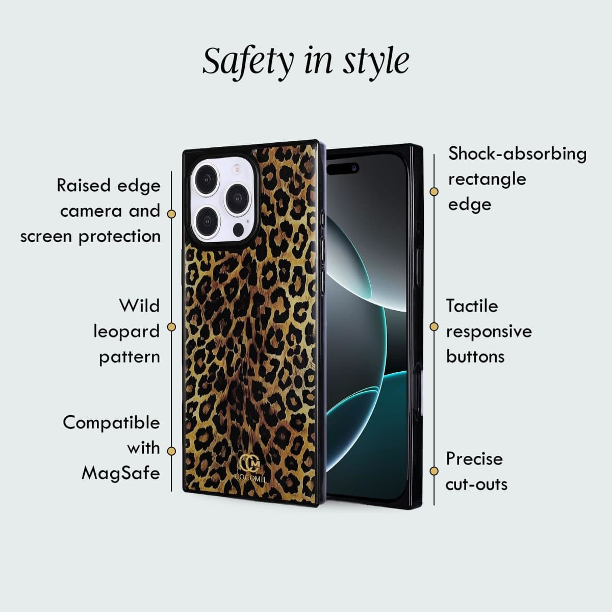 COCOMII Square for iPhone 17 Pro Max Case, Rectangle, Aurora Abalone Shell thumbnail 3