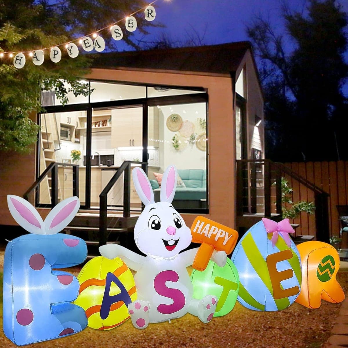 Joliyoou 8FT L Easter Inflatable Yard Decoration thumbnail 4