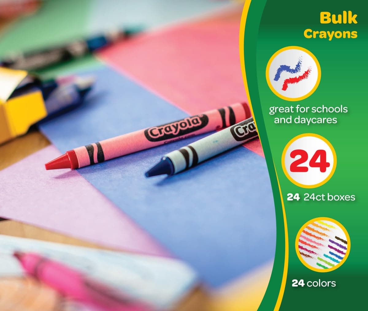 Crayola Bulk Crayons, 24 Packs of 24 ct., Classpack thumbnail 4