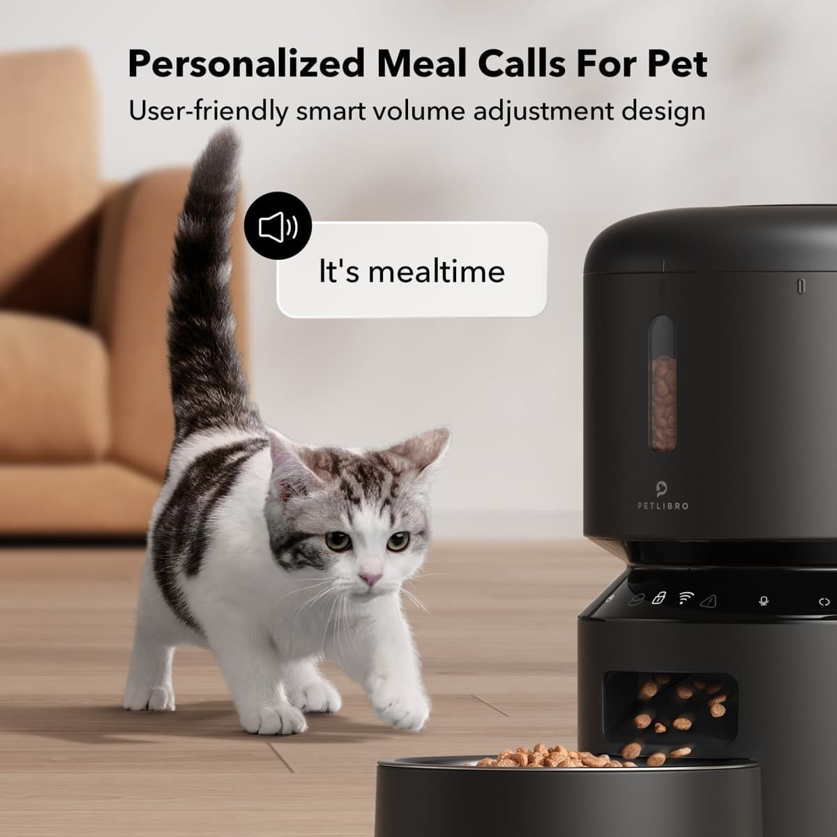 PETLIBRO Automatic Cat Feeder, 5G WiFi Pet Feeder with Freshness Preservation, Timed Cat Feeders for Dry Food, Up to 48 Portions 10 Meals Per Day, Granary Pet Feeder for Cat/Dog thumbnail 5