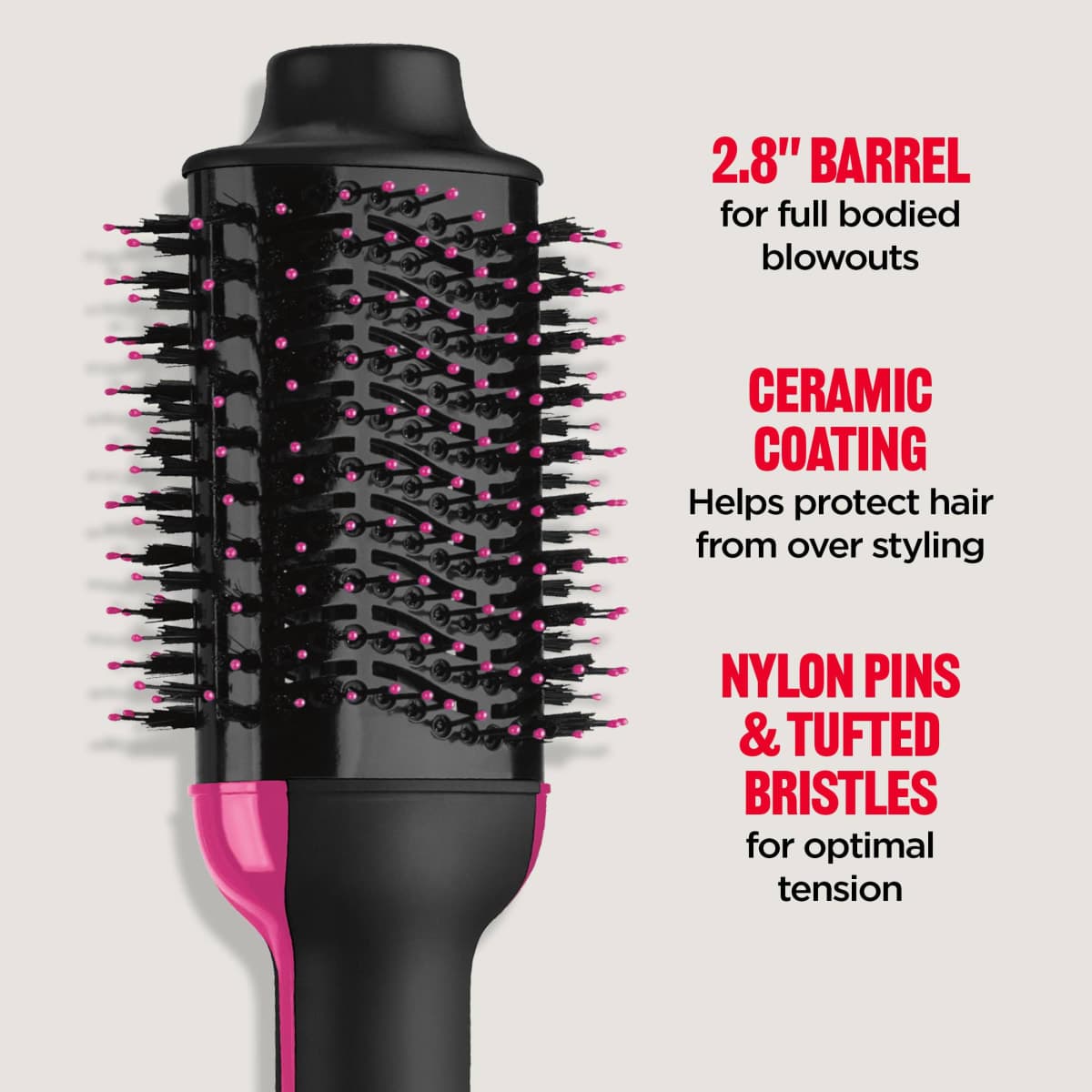 REVLON RVDR5222 Revlon One-Step Hair Dryer & Volumizer Hot Air Brush, Black thumbnail 5