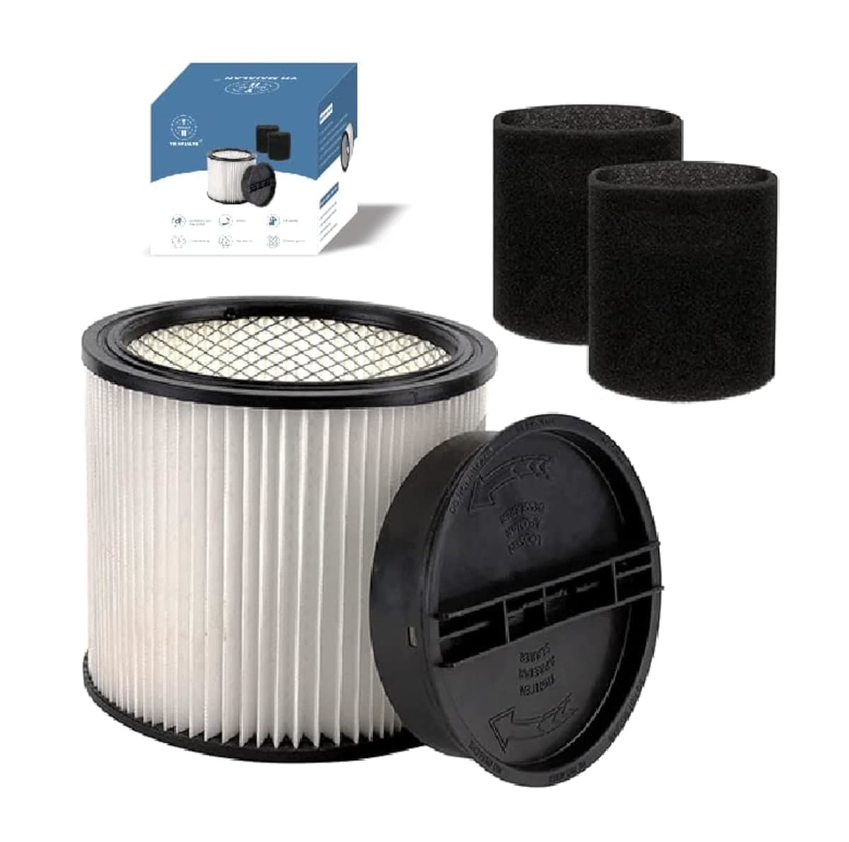 Replacement Filter For Shop Vac Filters 90304 Wet Dry Vac Filter - Perfect for Wet/Dry compatible with Shop Vac Vaccuums - Long — image 1