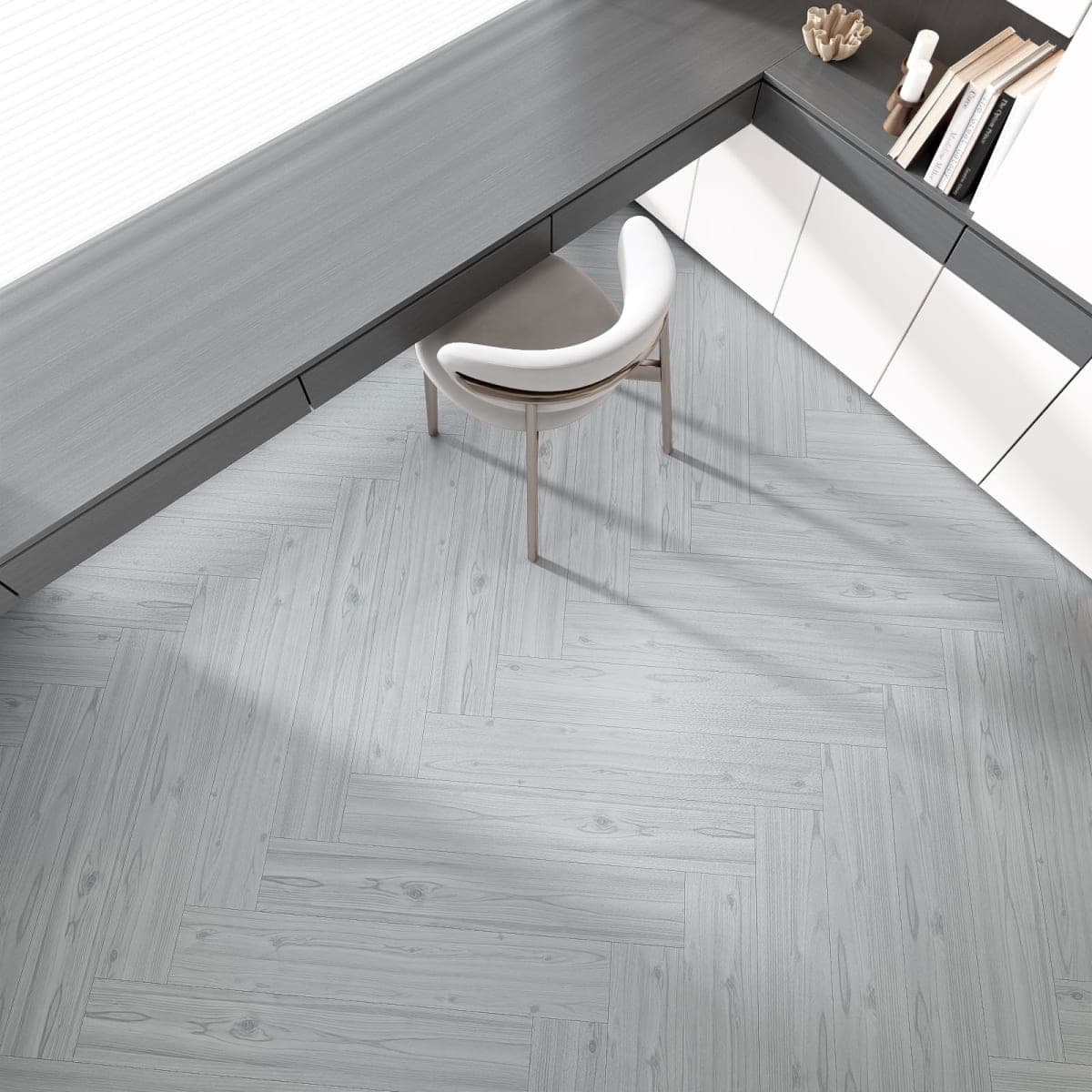 ZRTJ 54 Sq. Ft Vinyl Floor Tiles Peel and Stick, Waterproof Self Adhesive Flooring Planks, No Residue, Easy Installation for Kitchen, Living Room, Shops, Pine Wood Pattern, 36-Pack, Nature Gray thumbnail 3