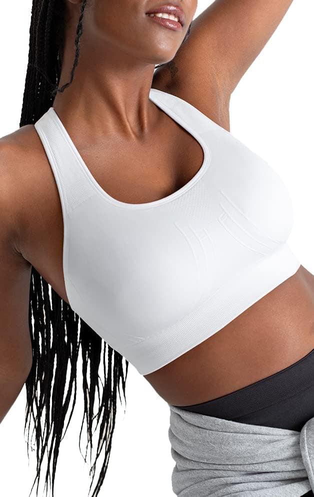 SHAPERMINT Sports Bras for Women, Racerback Workout Bra, Medium Support thumbnail 2