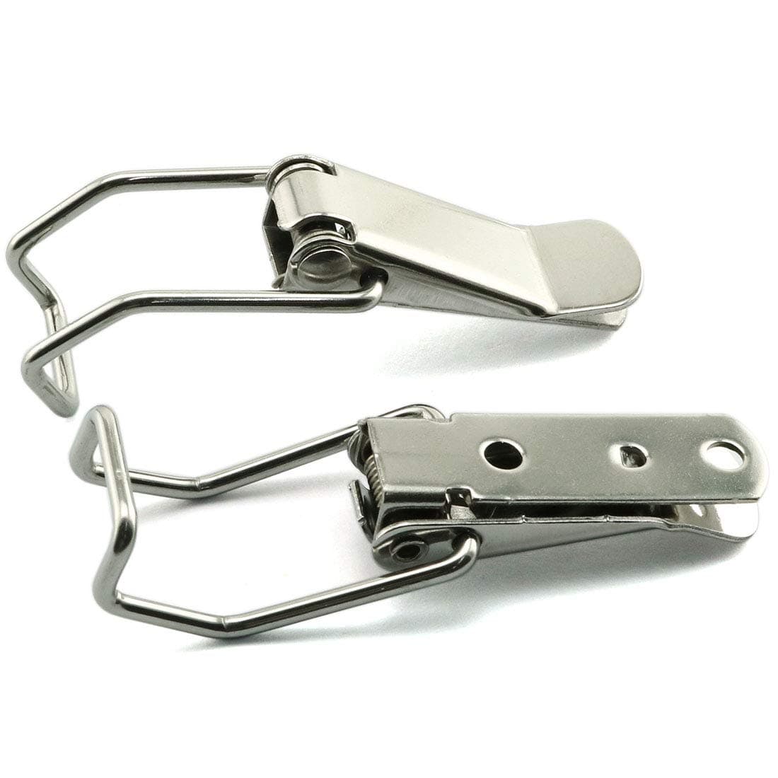 HJ Garden 4pcs Spring Loaded Toggle Latch Hasp,304 Stainless Steel Box Cabinet Latch Catch Locks Hasps 73mm/2.88 in thumbnail 3