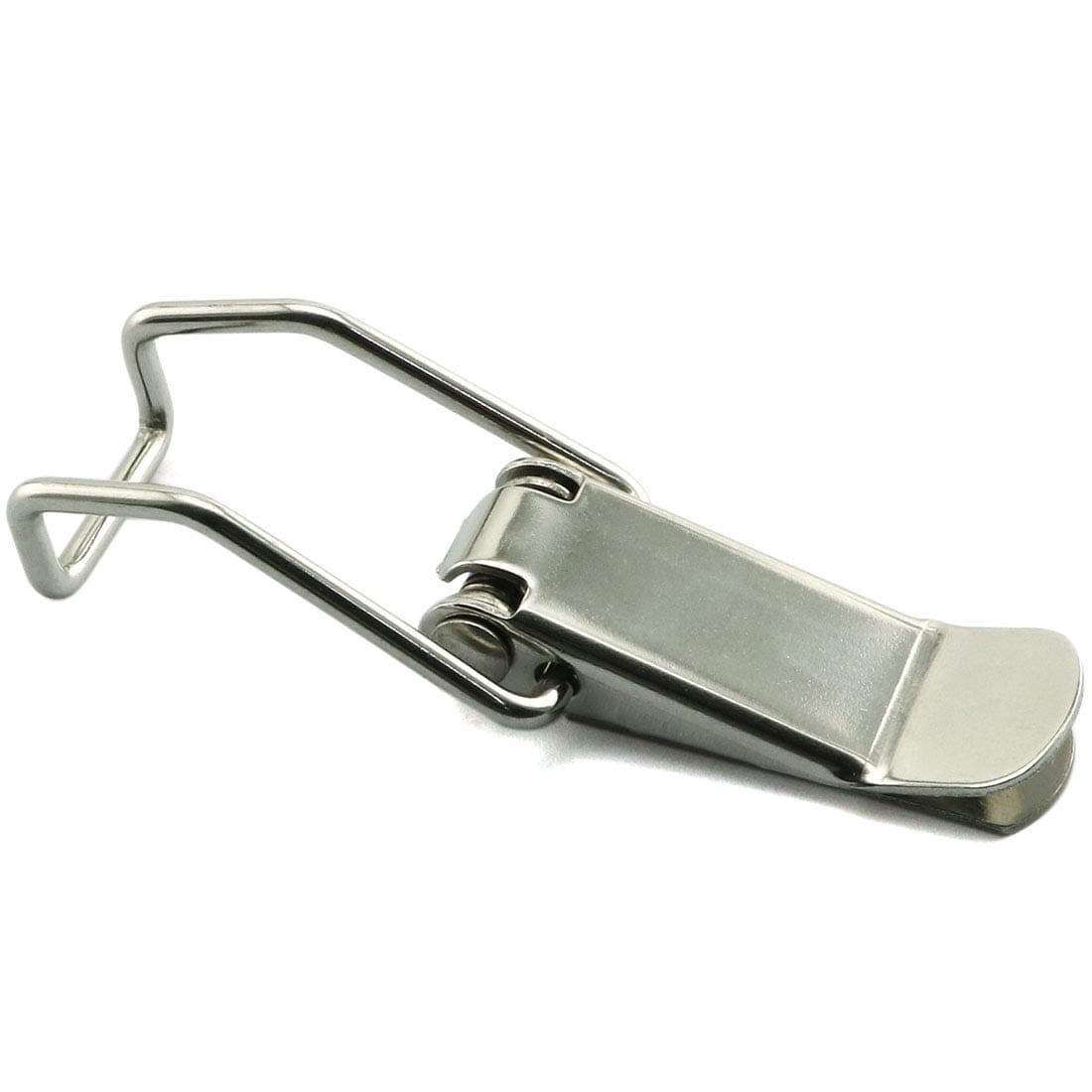 HJ Garden 4pcs Spring Loaded Toggle Latch Hasp,304 Stainless Steel Box Cabinet Latch Catch Locks Hasps 73mm/2.88 in thumbnail 4