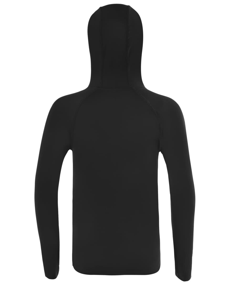 RIKUAOU Boys Rash Guard Long Sleeve Sun Protection Hoodie Shirts, Youth UPF 50+ Swim Fishing Water Hooded Shirt with Pocket, Crimson, Medium thumbnail 3