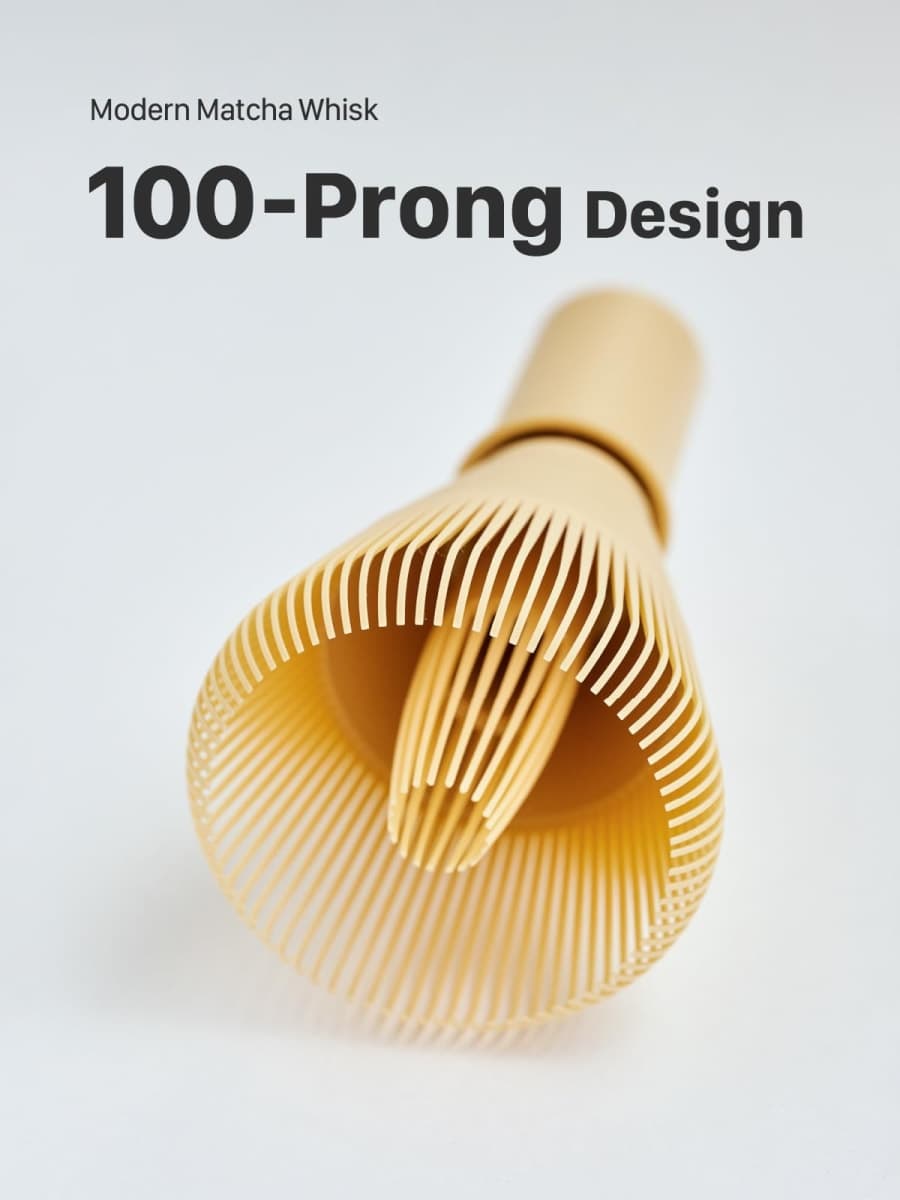 SUITENDO Resin Matcha Whisk Made in Japan - Durable PP Chasen, Bamboo Whisk Alternative for Japanese Tea Ceremony & Daily Latte, Professional Mixing Tool, Easy to Clean thumbnail 2
