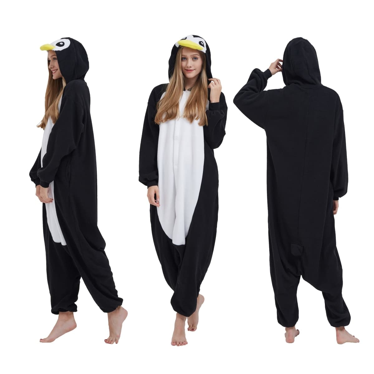 SimZoo Adult Animal Onesie Pajamas, Men and Women's Animal Cosplay Costume Sleepwear, One-Piece Unisex Homewear thumbnail 2