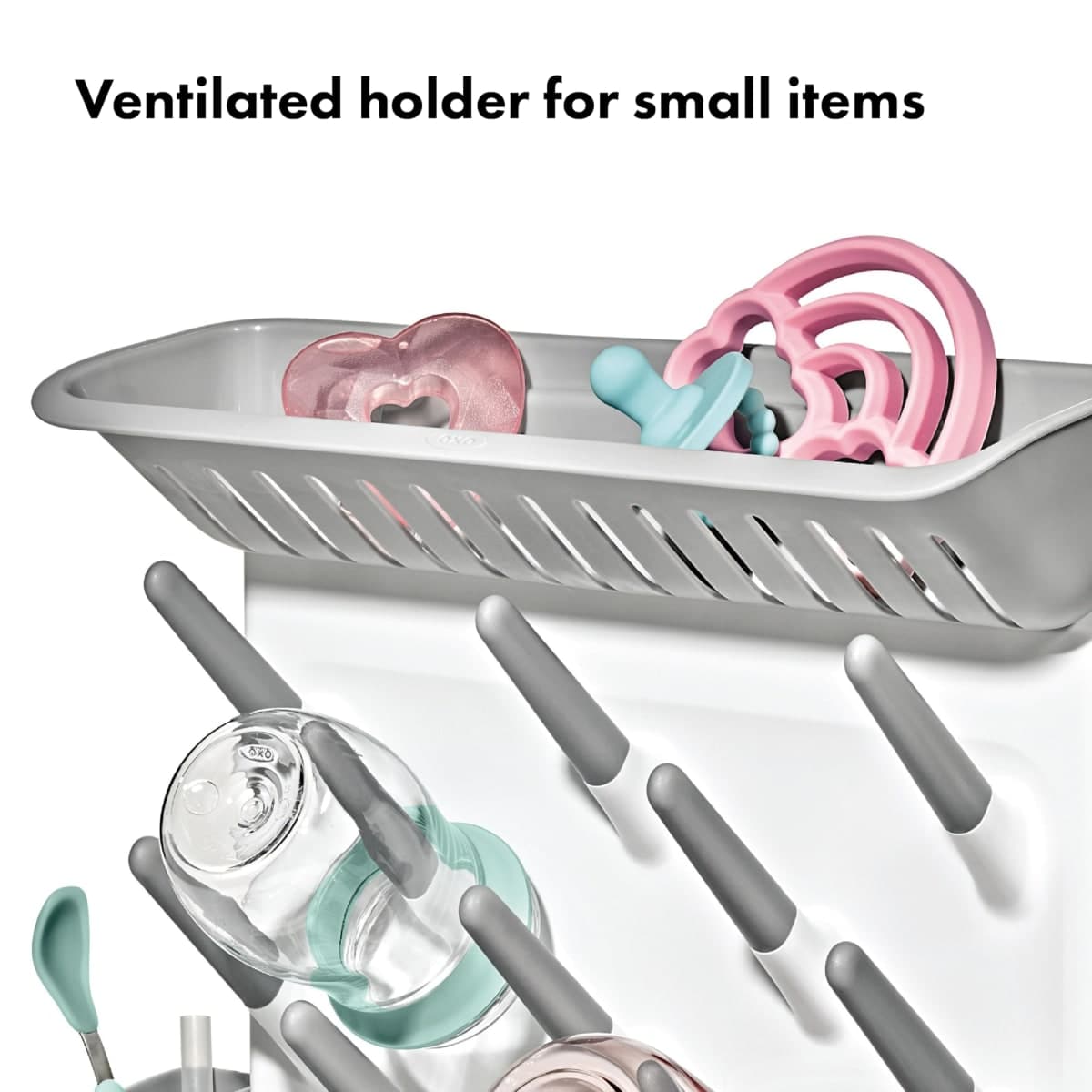 OXO Tot Expandable Drying Rack – Space-Saving Drying Rack | Newborn and Baby Essentials | Breastfeeding Essentials | Dry Baby Bottles | Save Space in Kitchen thumbnail 5