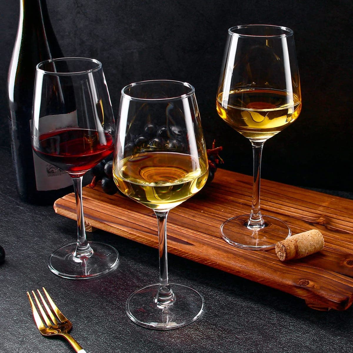 Wine Glasses Set of 12, 12oz Clear Red/White Wine Cup, Long Stem Wine Glasses for Party, Wedding and Home thumbnail 4