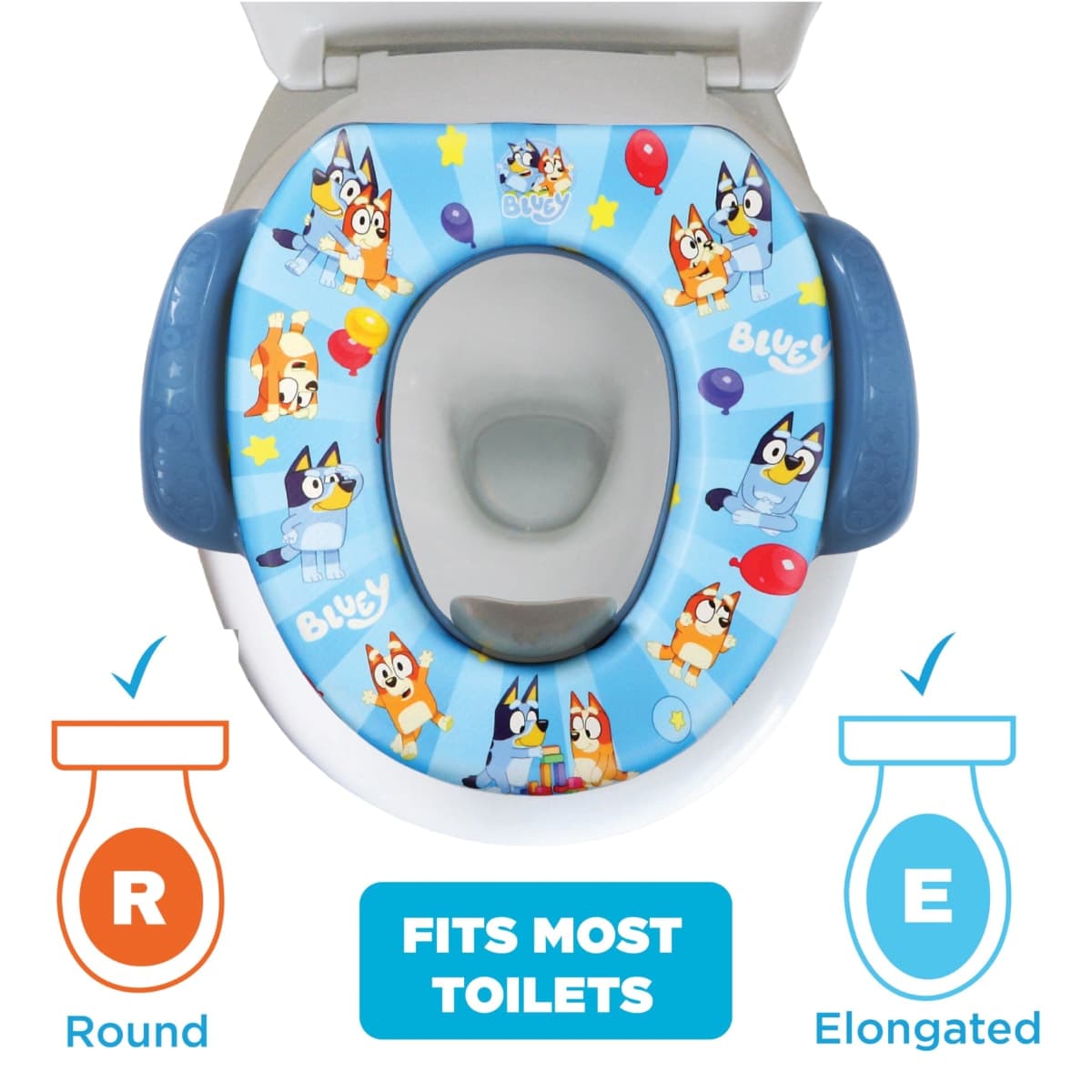 Bluey Soft Potty Seat - Potty Training Toilet Seat, Soft Cushion, Baby Potty Training, Safe, Easy to Clean thumbnail 2