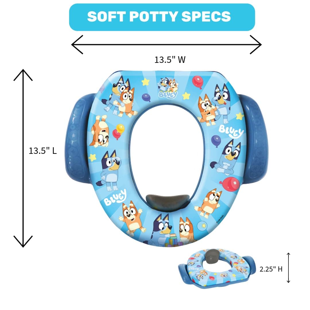 Bluey Soft Potty Seat - Potty Training Toilet Seat, Soft Cushion, Baby Potty Training, Safe, Easy to Clean thumbnail 4