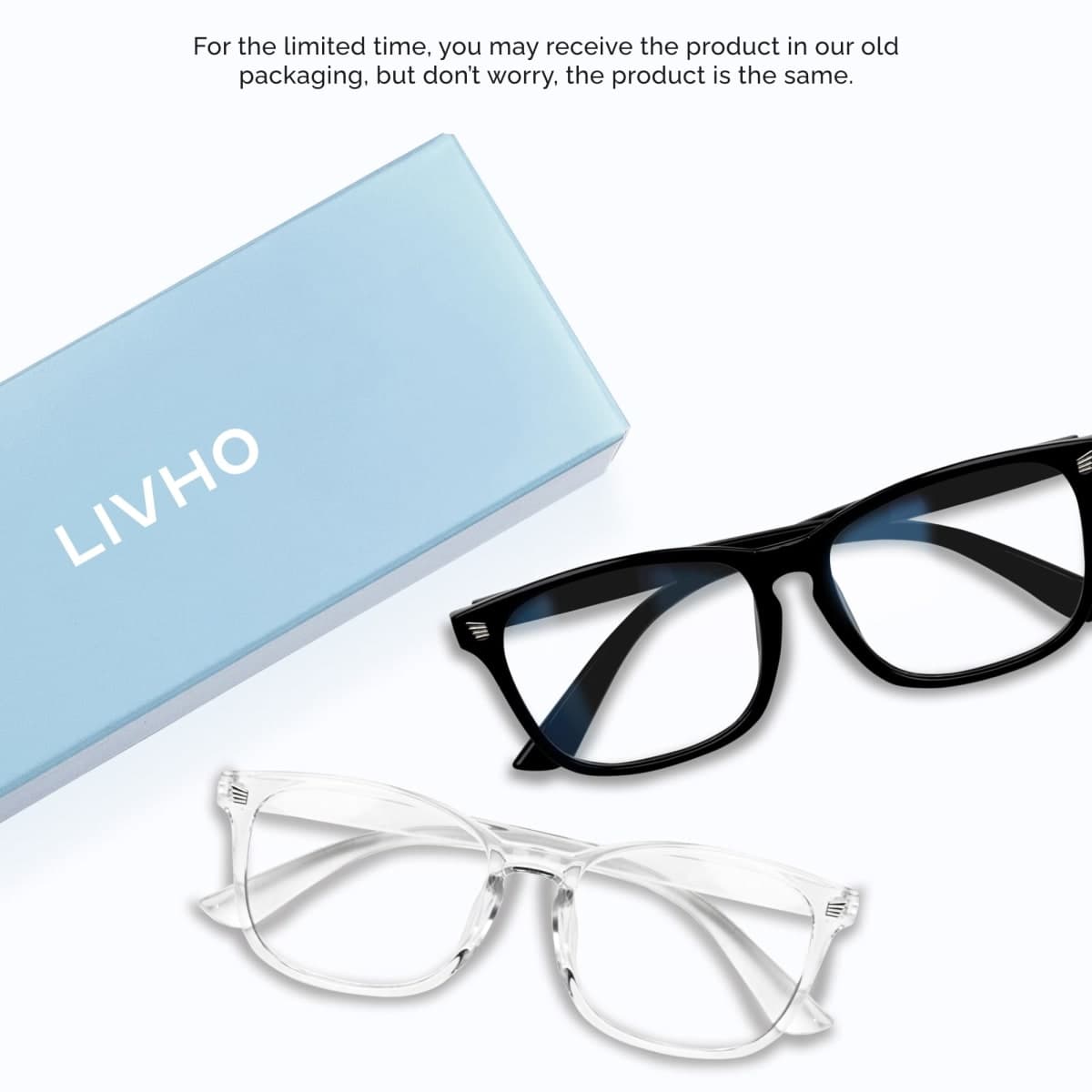 livho High Tech Blue Light Glasses - Advanced Blue Light Blocking Computer Glasses - Anti Eyestrain & UV Glare Protection thumbnail 2
