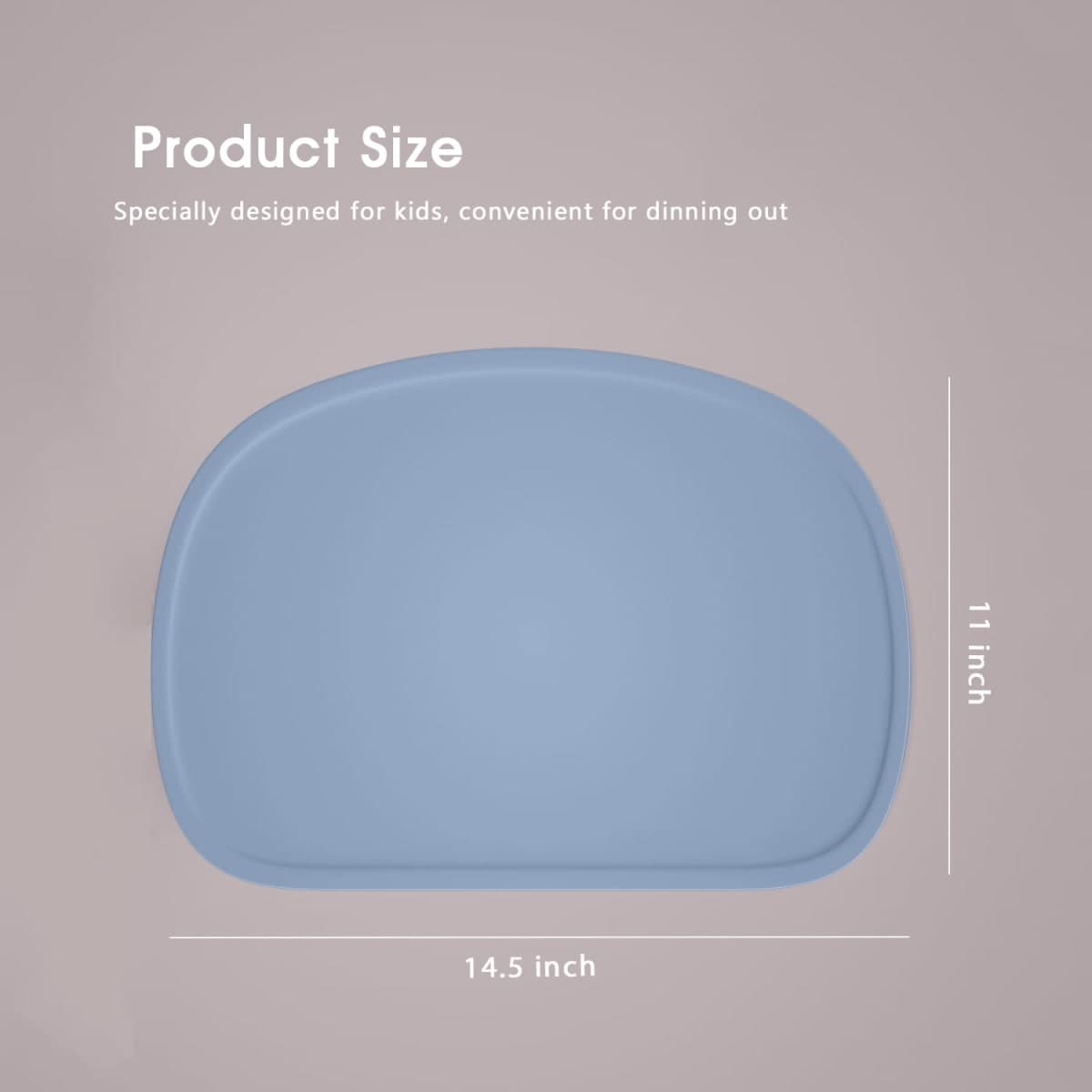 Cuddle Campus Set of 3 Silicone Placemats with Raised Edges for Kids,Toddlers,Babies, Non-Slip Dinning Table Mat, Baby Eating Mat, Food Mat thumbnail 2