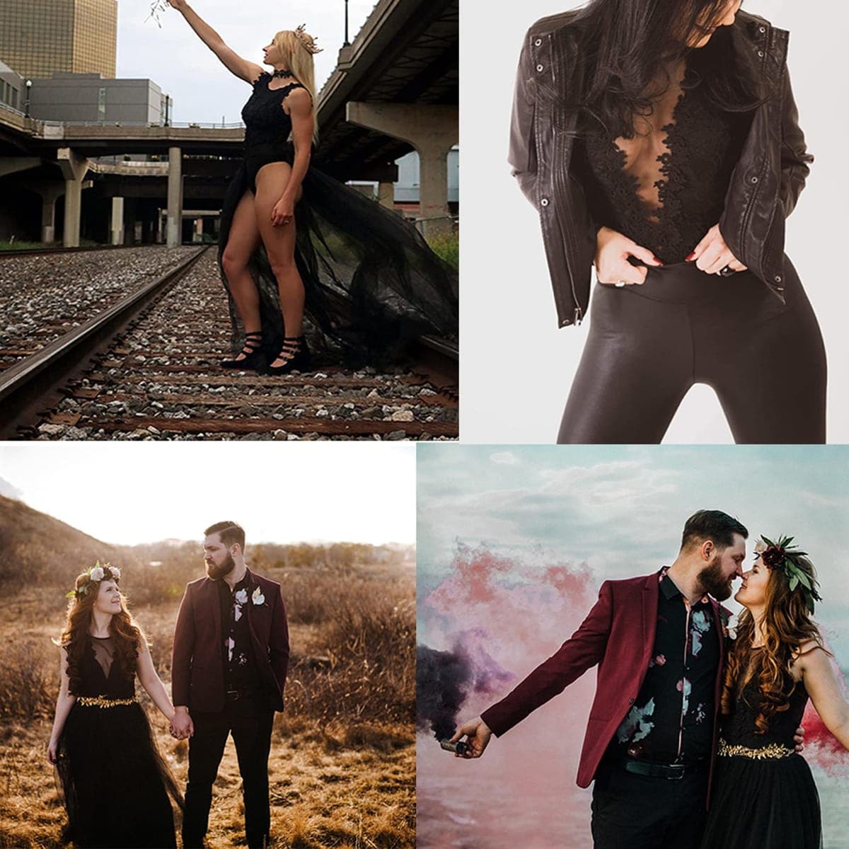 RARITYUS Women Sexy Lace Bodysuit Jumpsuit See Through Mesh Sleeveless/Long Sleeve Tops Swimsuit for Party Outfit, A Black Backless, X-Small thumbnail 3