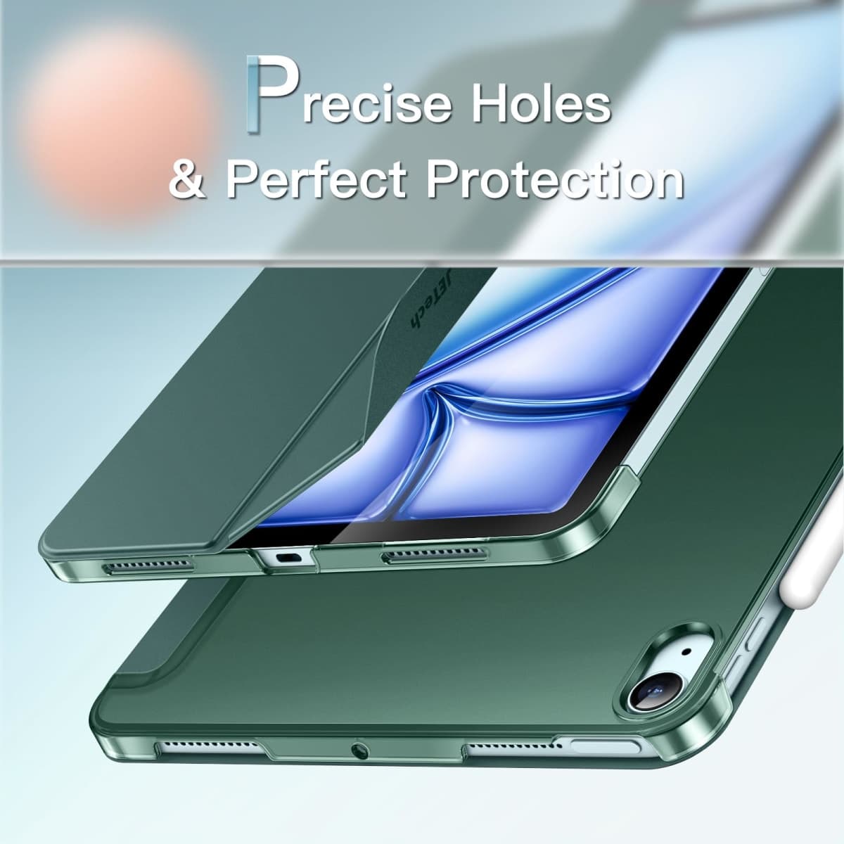 JETech Case for iPad Air 11" M4/M3/M2 & iPad Air 5/4, Misty Green thumbnail 3
