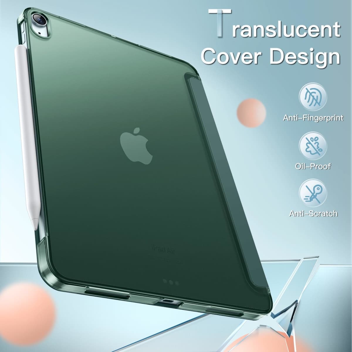 JETech Case for iPad Air 11" M4/M3/M2 & iPad Air 5/4, Misty Green thumbnail 4