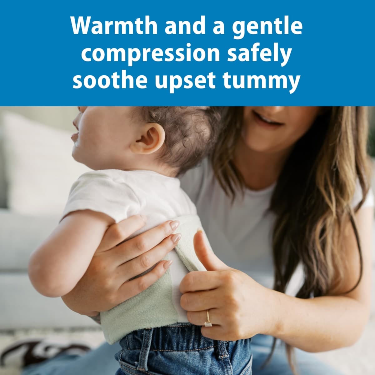 Dr. Brown's Infant Gripebelt Heated Belly Band, Soothe Baby's Tummy with Gentle Warmth and Compression, Panda, 0m+ thumbnail 2
