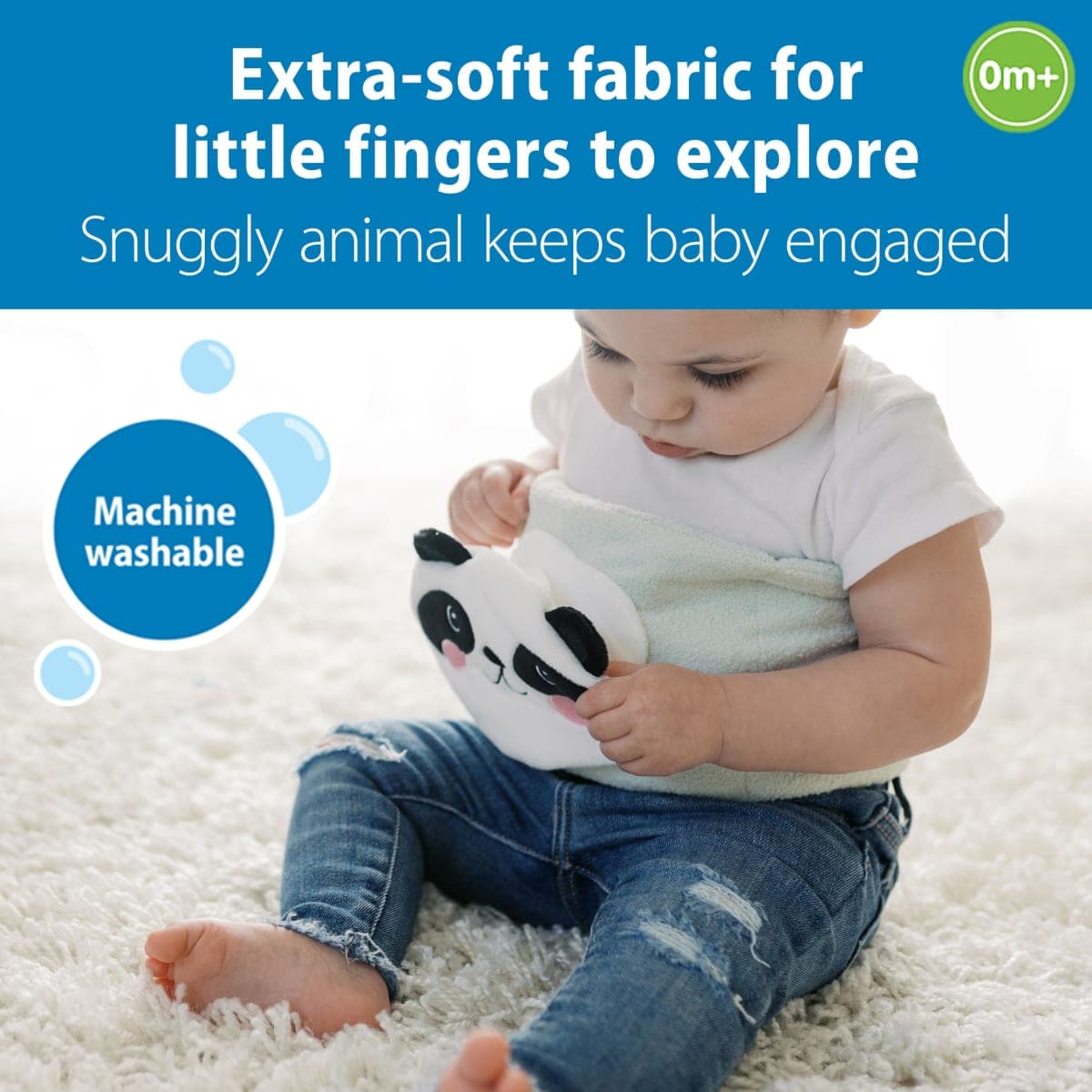 Dr. Brown's Infant Gripebelt Heated Belly Band, Soothe Baby's Tummy with Gentle Warmth and Compression, Panda, 0m+ thumbnail 5