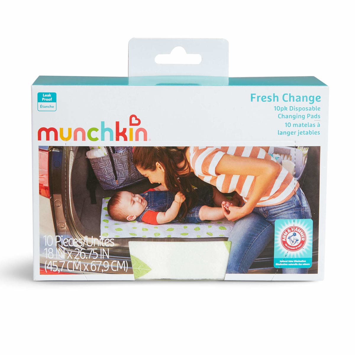 Munchkin 11283 A and H Disposable Changing Pad, 10 Pack thumbnail 4