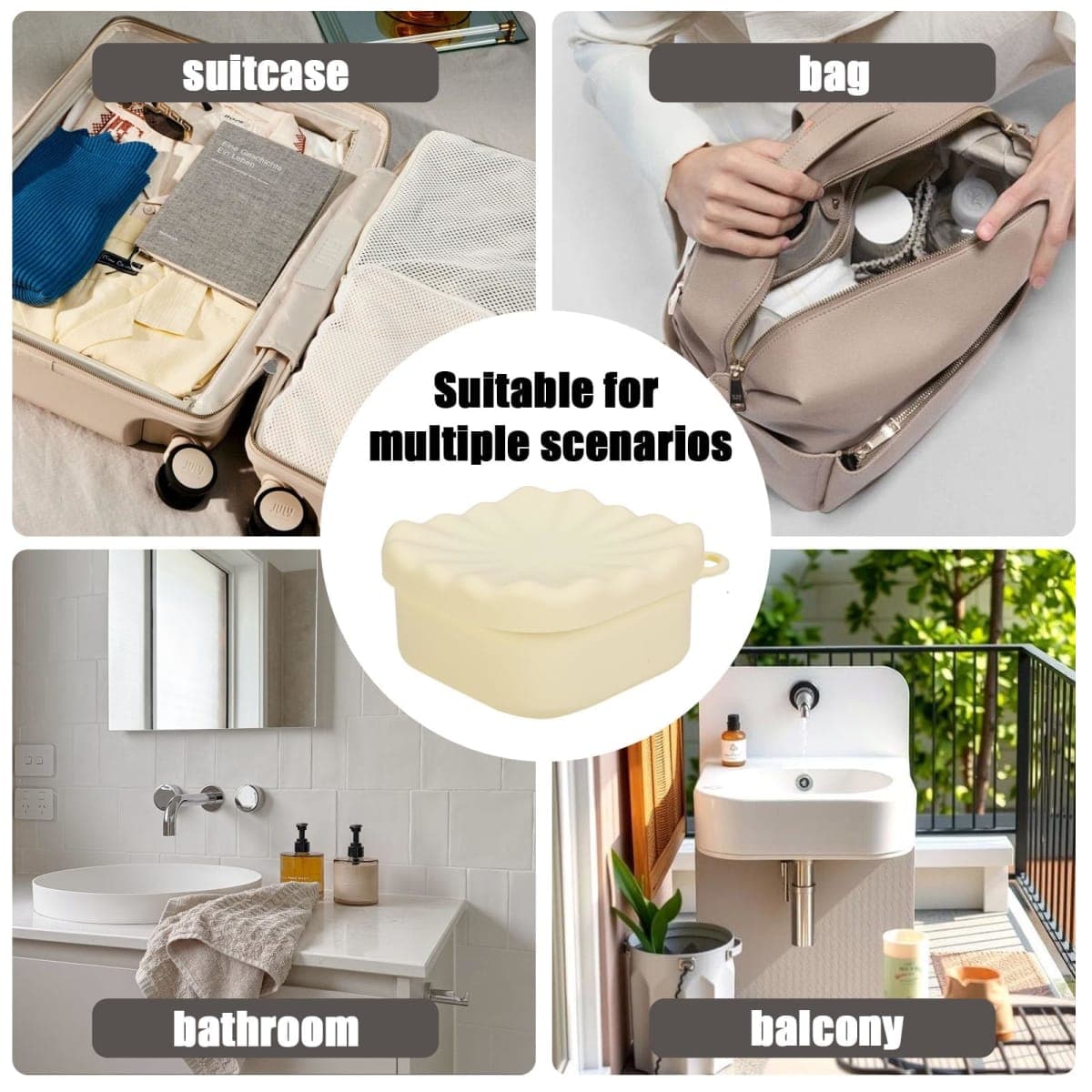 Square Travel Soap Case, Bar Soap Holder for Dr Squatch, Silicone Soap Case thumbnail 5