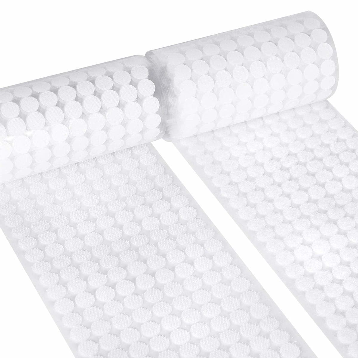 Self Adhesive Dots,1500pcs(750 Pairs) Strong Adhesive 0.39 inch Diameter Sticky Back Hook Nylon, Loop Dots with Waterproof Sticky Glue Tapes, Suitable for Classroom, Office, Home — image 1