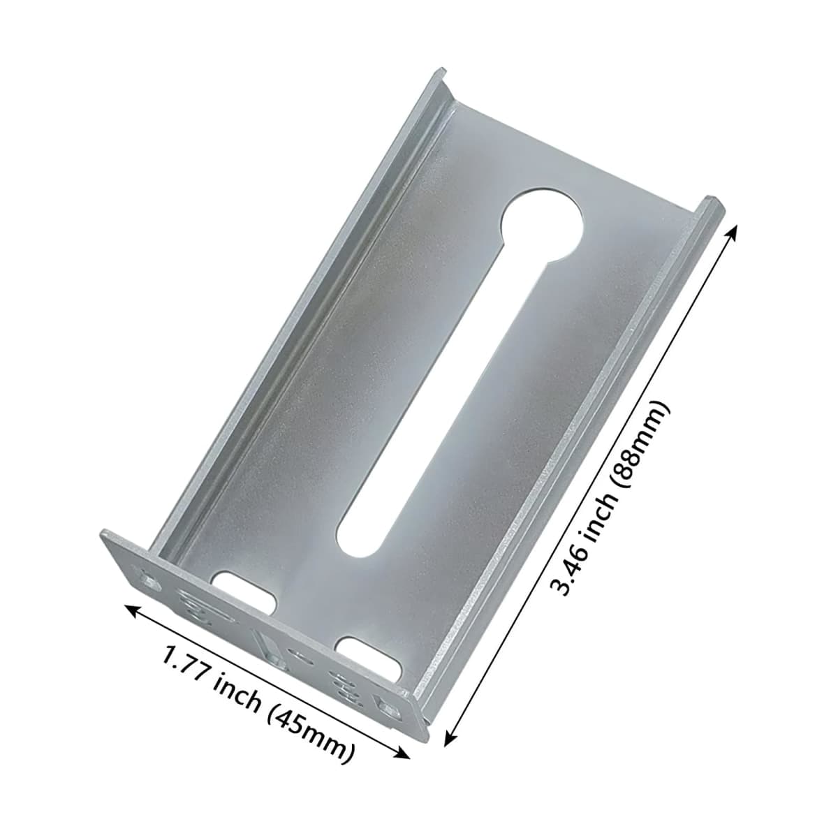 LONTAN 2 Pairs Rear Mounting Brackets for Drawer Slide Dresser Drawer Guides B4502 Cabinet Drawer Bracket Replacement Drawer Track Guide for 1.77 inch(45mm) Width Furniture Gilde thumbnail 2