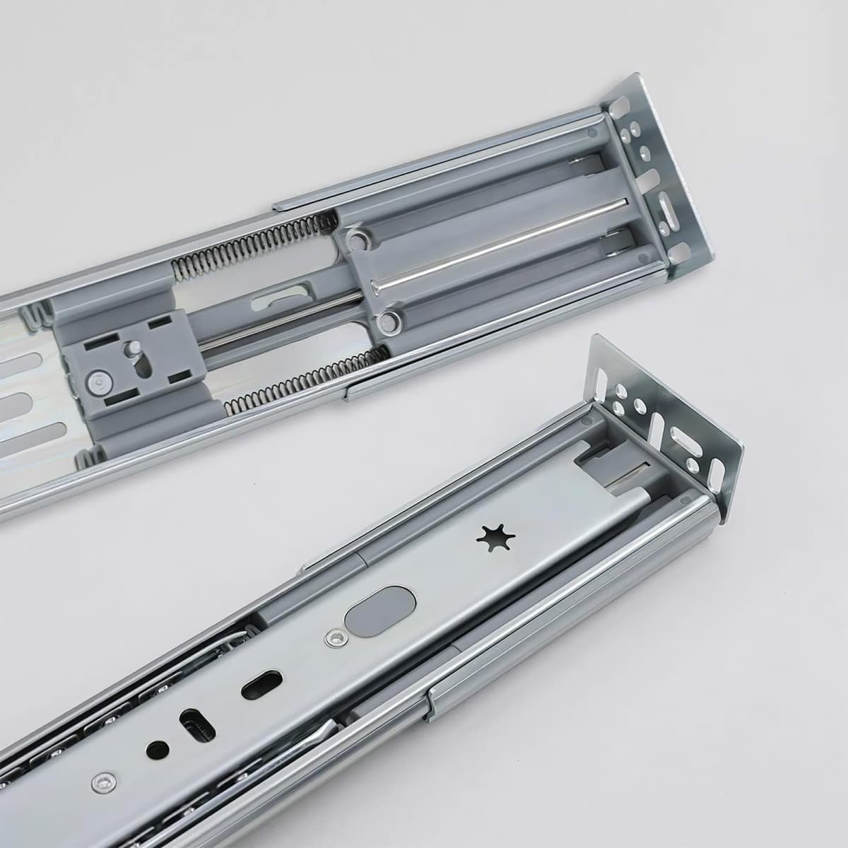 LONTAN 2 Pairs Rear Mounting Brackets for Drawer Slide Dresser Drawer Guides B4502 Cabinet Drawer Bracket Replacement Drawer Track Guide for 1.77 inch(45mm) Width Furniture Gilde thumbnail 4