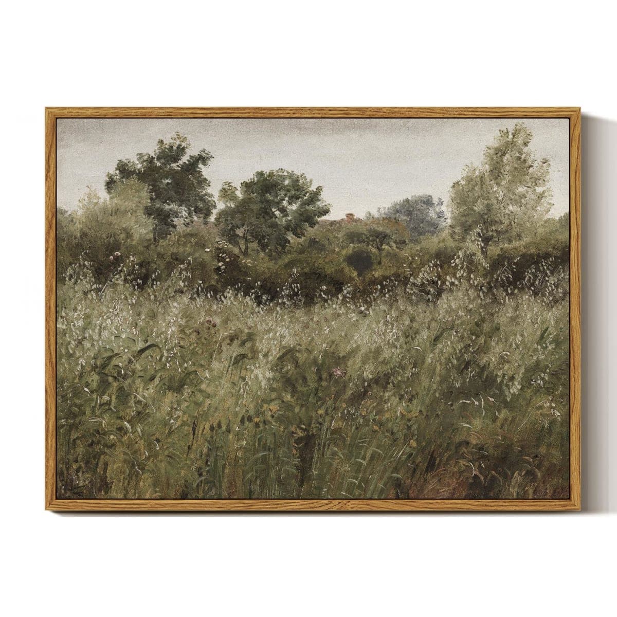 InSimSea Framed Canvas Wall Art Room Decor, Vintage Wall Art Wilderness Landscape Painting Prints, Vintage Wall Decor for Bedroom Living Room, Office, Bathroom Decor Wall Art (12x16" Framed) — image 1