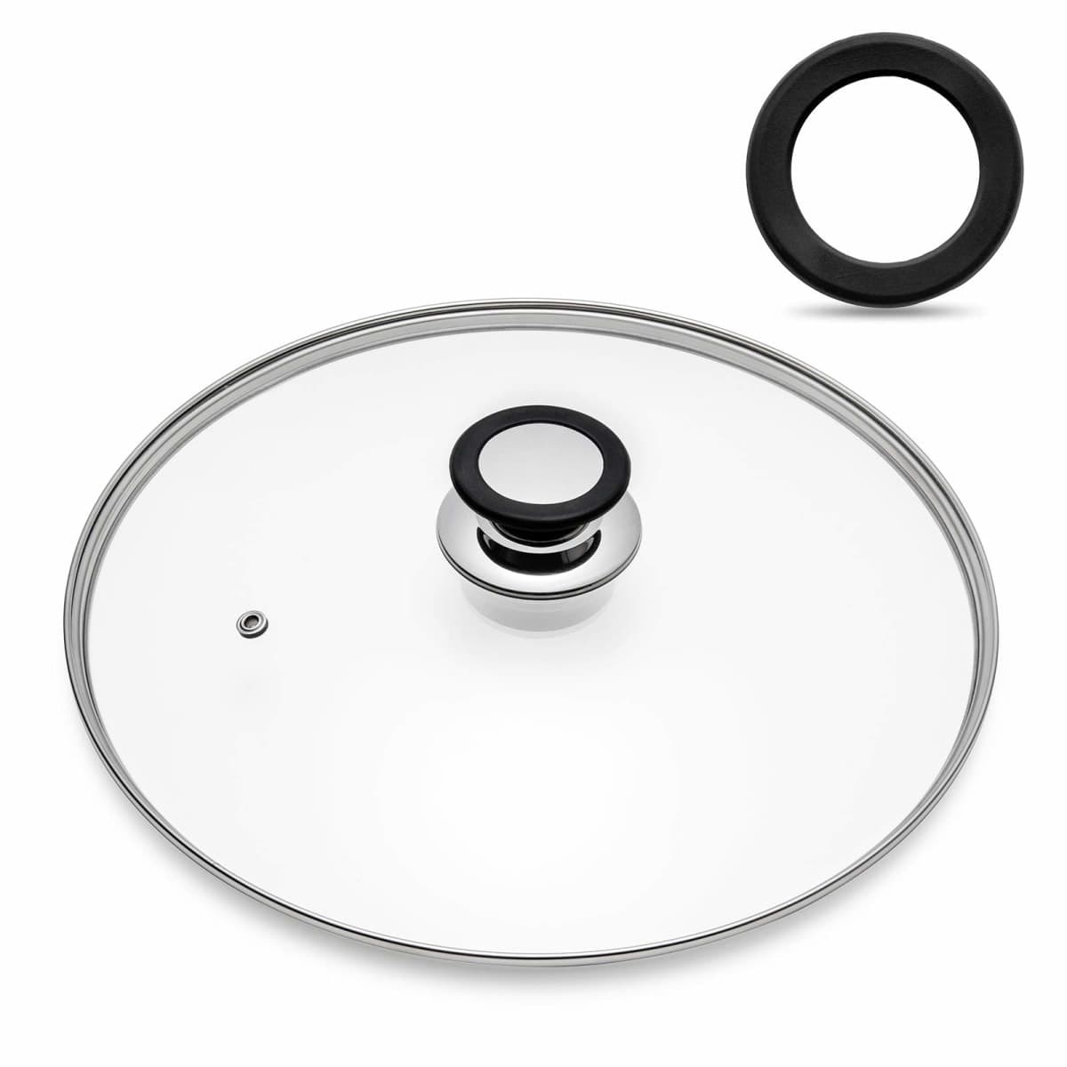 Tempered Glass Lid with Heat Resistant Handle,8"/20cm, Clear — image 1