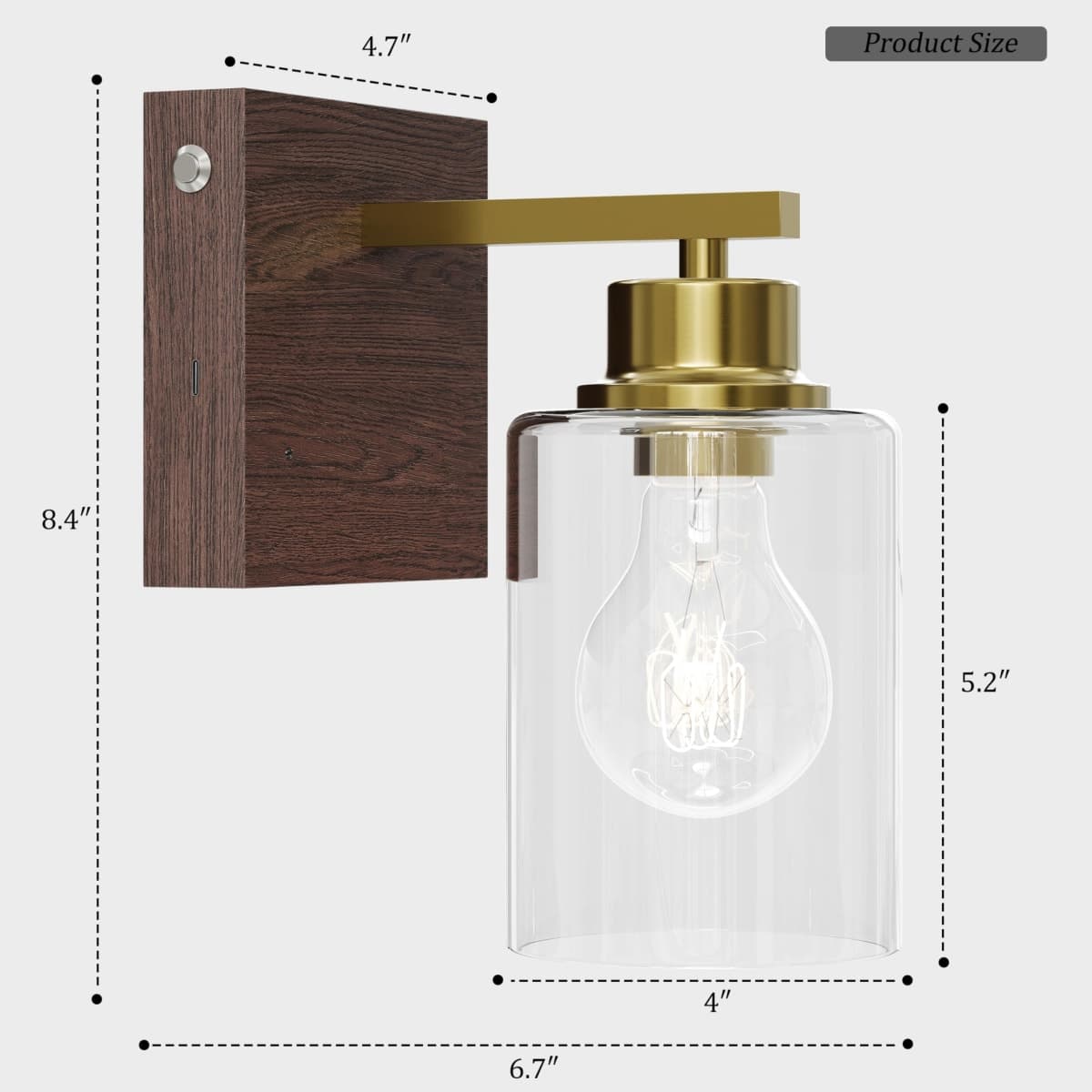 Rayogale Wireless Battery Operated Wall Sconce Set of 2 with Remote Control thumbnail 4