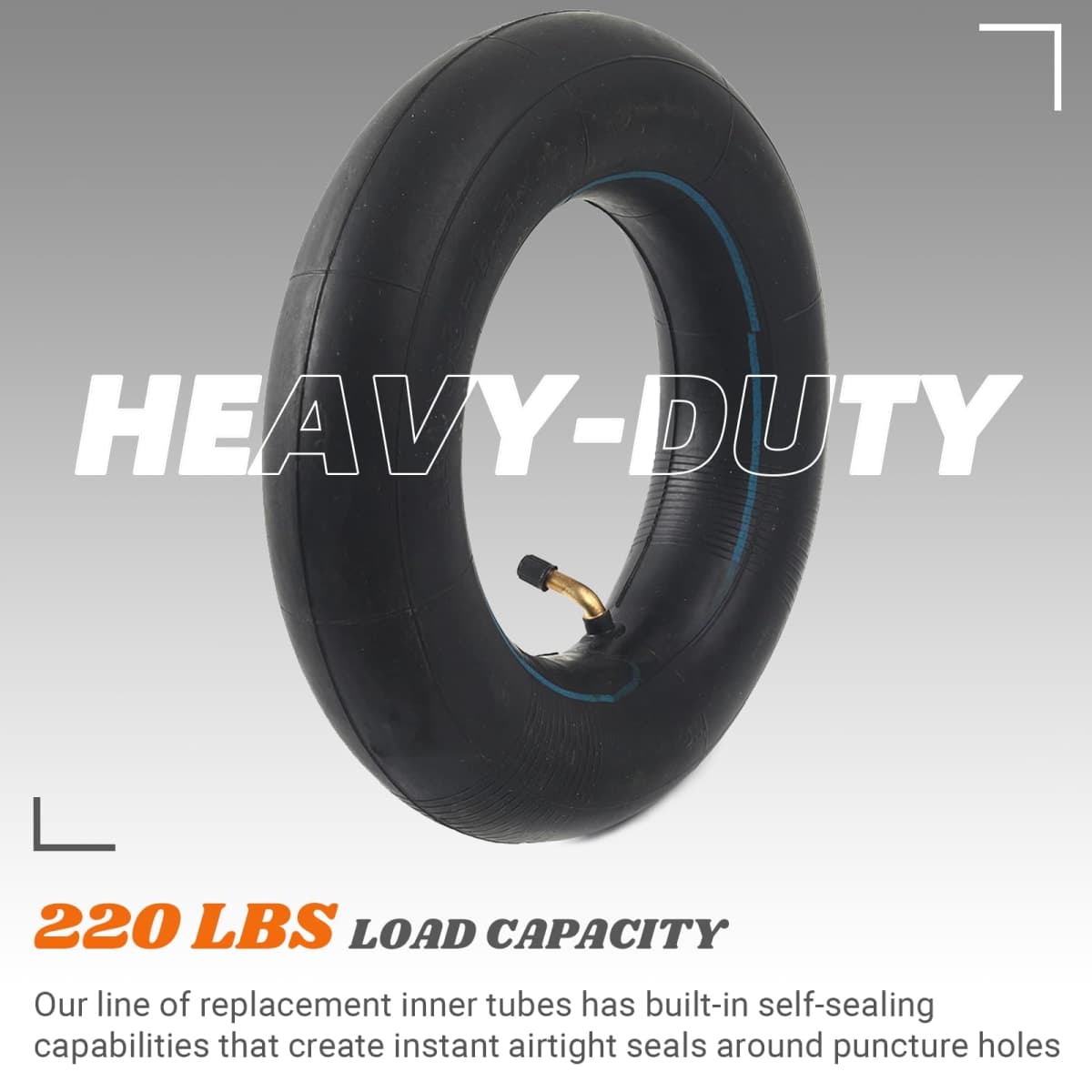 (1 Set) Universal Replacement Rear 110/50-6.5 Tire and Tube Set - Fits Most 38cc, 47cc, and 49cc Mini Pocket Bikes - Compatible with MTA1/MTA2, GP-RSR, and More - Angled Valve Stem for Easy Inflation thumbnail 3