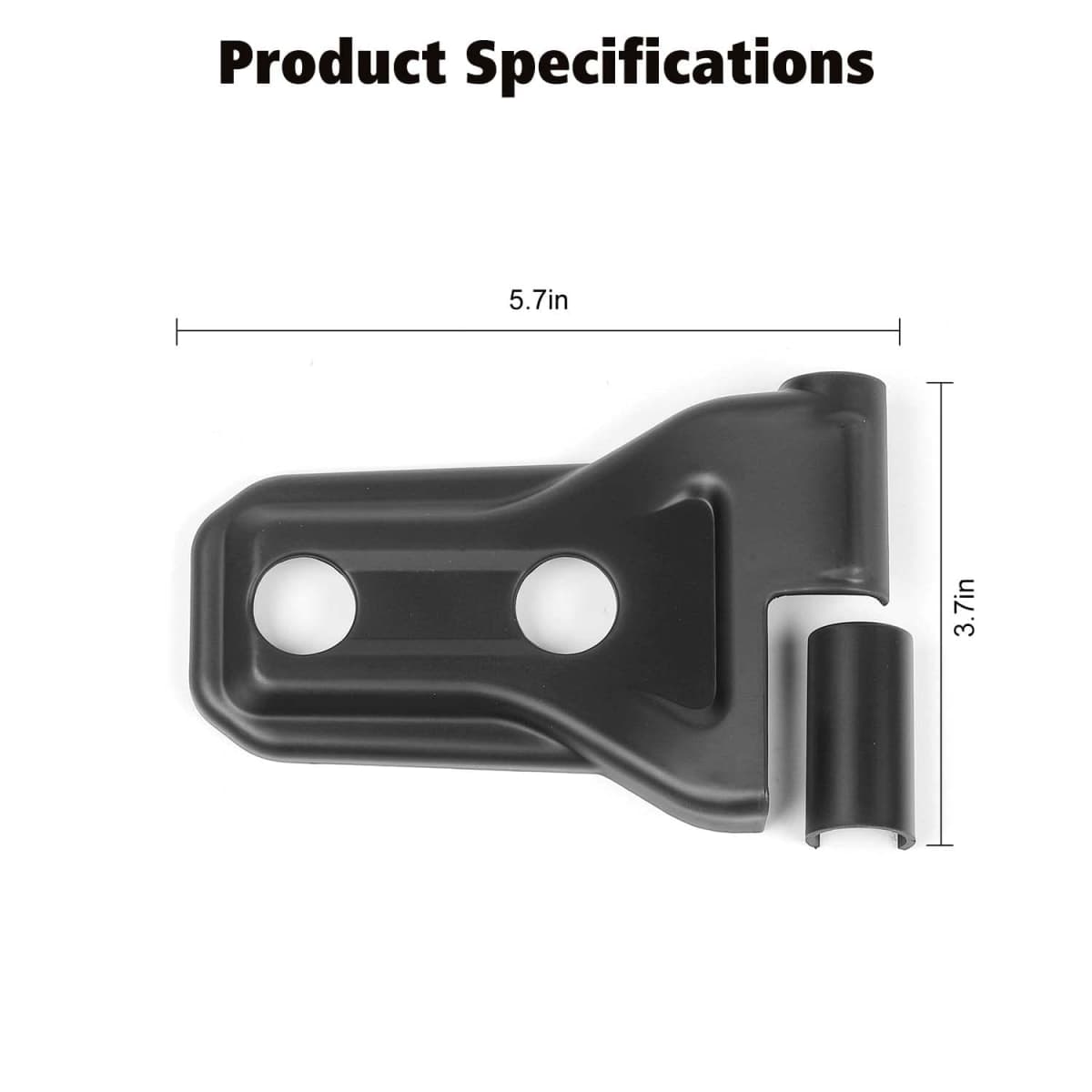 RT-TCZ Jeep Hinge Cover Trim - Front & Rear Door Hinges, Exterior Decoration Accessories - Compatible with Jeep Wrangler JL Unlimited 4-Door & Gladiator JT 2018-2024, 8Pack, Matte Black thumbnail 5