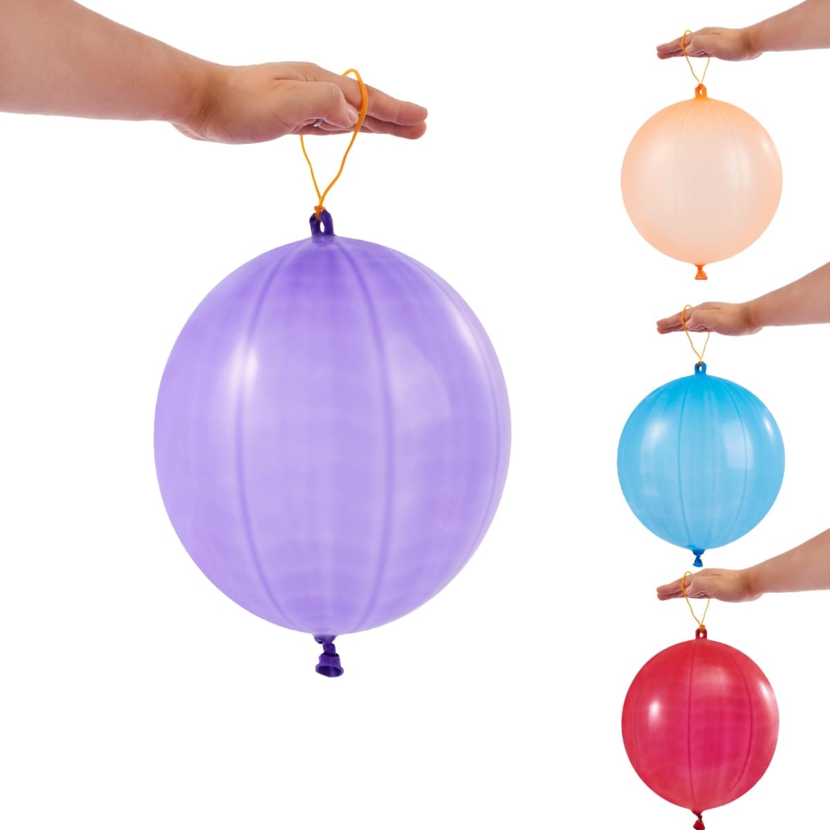 JOYIN 12 Pcs Punch Balloons, Heavy Duty Party Favors for Kids, Punching Balloons with Rubber Band Handle for Birthday, Goodie Bags Stuffers, Party Supplies,School Classroom Prizes thumbnail 2