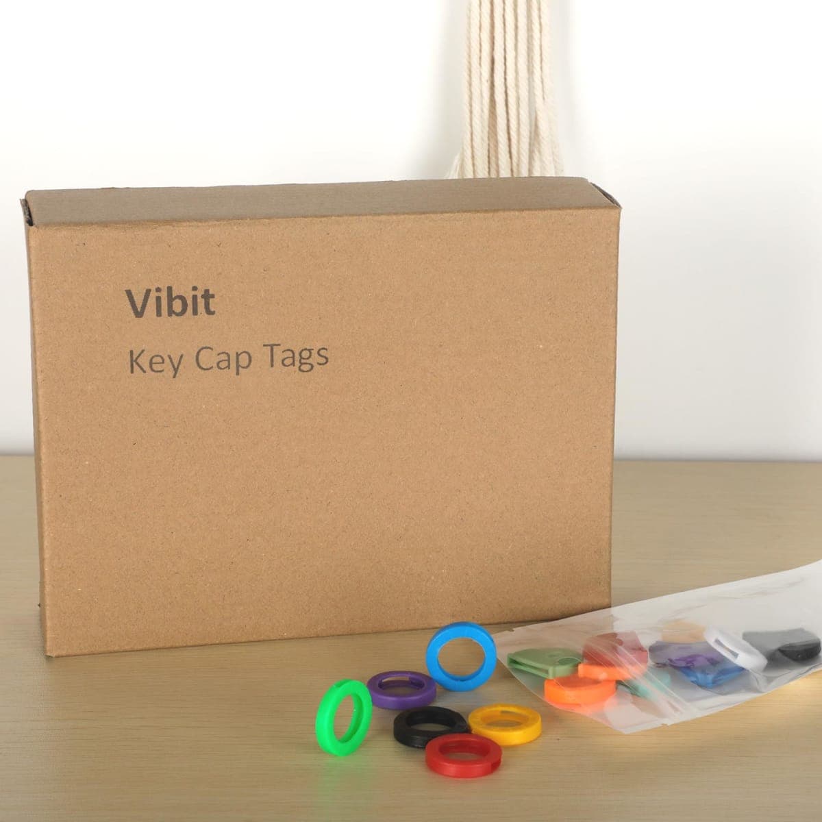 Vibit 16 Pack Colorful Plastic Key Cap Tags and Identifier Covers, 2 Styles thumbnail 5