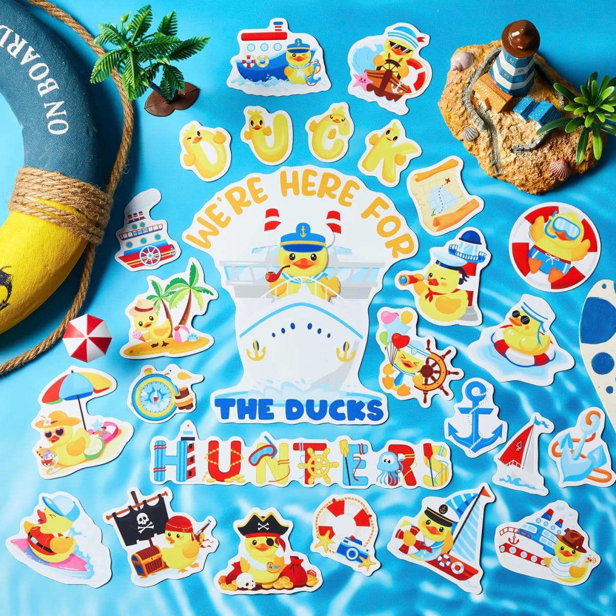 Leumoi 27 Pcs Magnetic Duck Cruise Door Magnets Decorations thumbnail 4