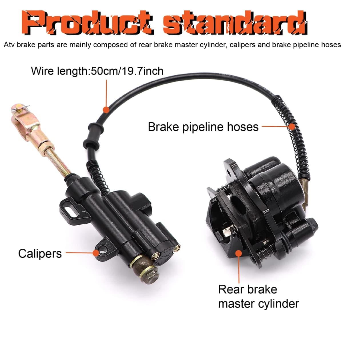 Rear Brake Master Cylinder Caliper For 50-125cc Chinese TaoTao Peace Motorsports Quad Coolster 3050HD ATV Four Wheeler thumbnail 2