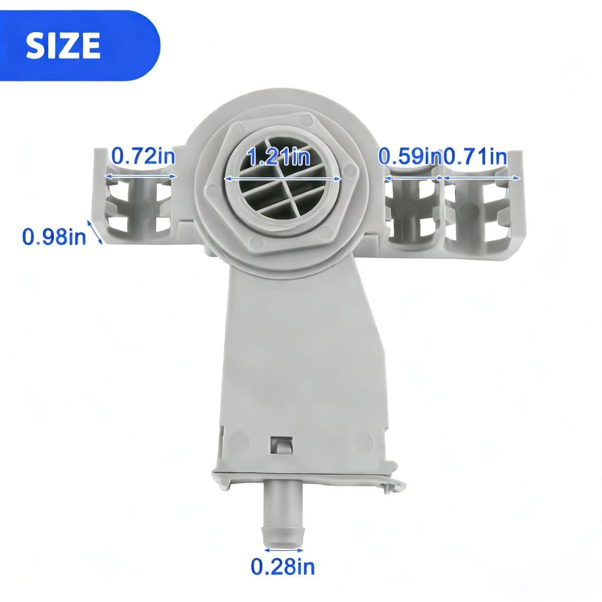 W10195536, WPW10195536 Dishwasher Water Inlet Port Fit for whirlpool, kenmore, maytag, amana, jenn-air etc, Water Inlet 8531325 Replaces 1551532, PS2372157, AP4501250, EAP2372157 thumbnail 2
