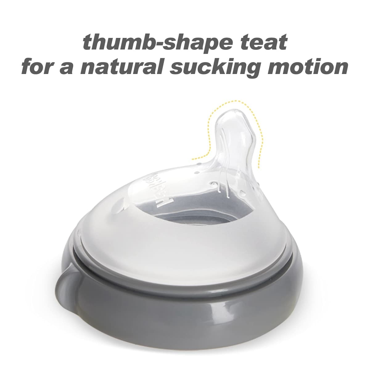 haakaa Gen.3 Silicone Orthodontic Bottle Nipple - Teat Attachment Compatible with Baby Bottles (Glass/Silicone) - Slow Flow - 2 pcs thumbnail 5