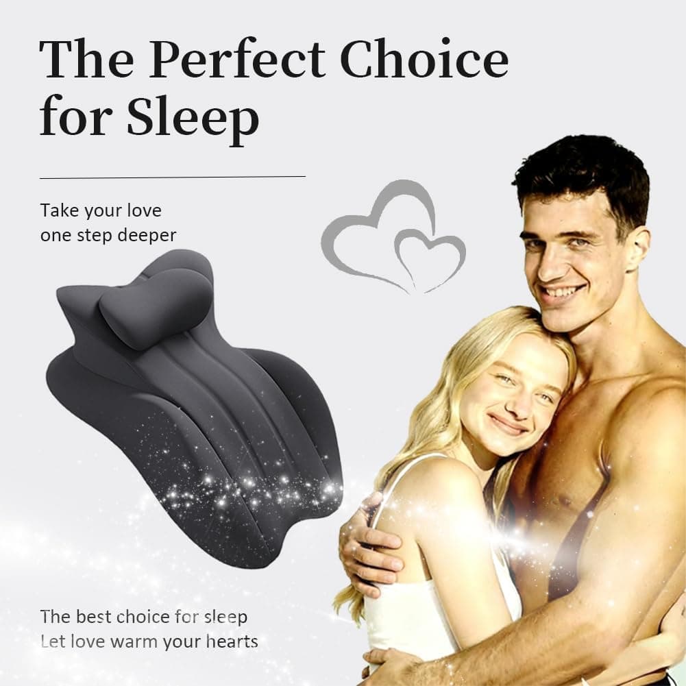 Vireon Sweet Spot Memory Foam Pillow, 27° Angle, Perfect Position, for Buttocks, Provides Waist and Neck Support, for All Postures (Black) thumbnail 4