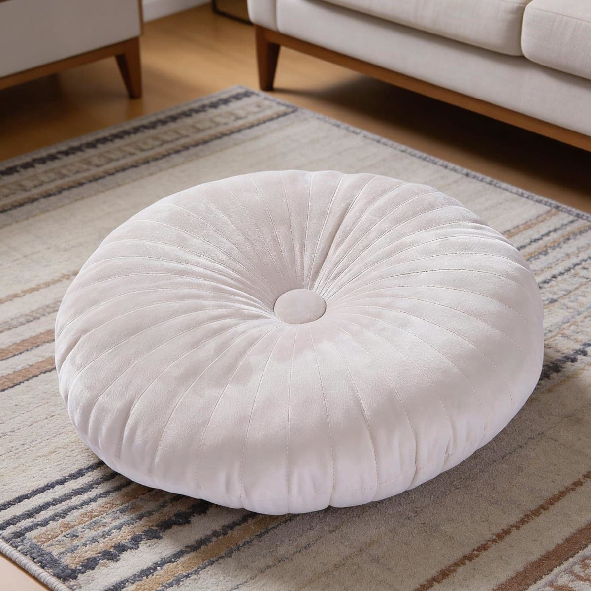Plushs Pumpkin Floor Cushion 35cm Diameter, Pumpkin Pillow DGY thumbnail 5