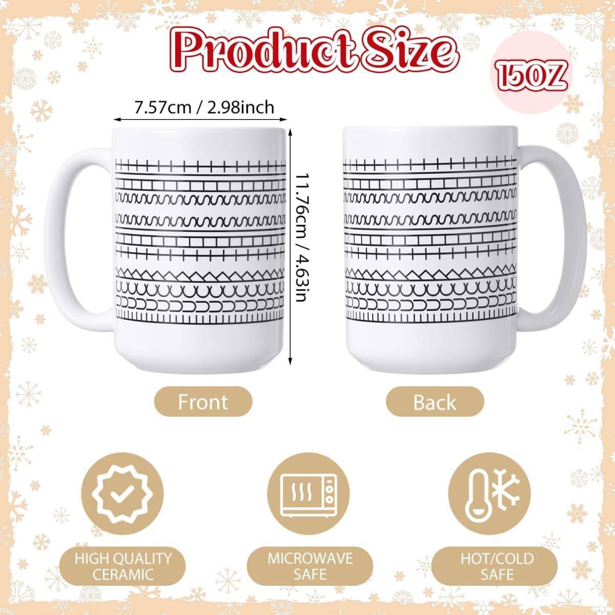 Lounsweer 4 Pieces Hidden Message Coffee Mugs 15 oz Funny Hidden Swear Word Mugs F This S Ceramic Cups Sarcastic White Elephant Gifts for Coworkers Friends Prank Gag Gifts for Birthday Christmas thumbnail 2