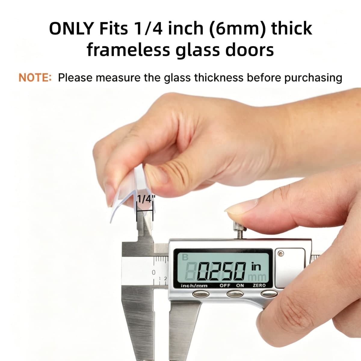 AmazerBath 3-Pack 15.75" Shower Door Bottom Seal Strip for 1/4"(6mm) Glass thumbnail 4